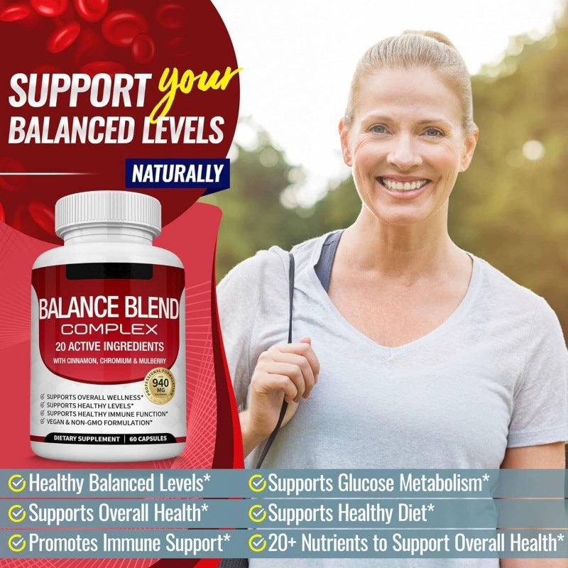Blood Sugar Complex Supplement- Supports Healthy Blood Sugar Levels