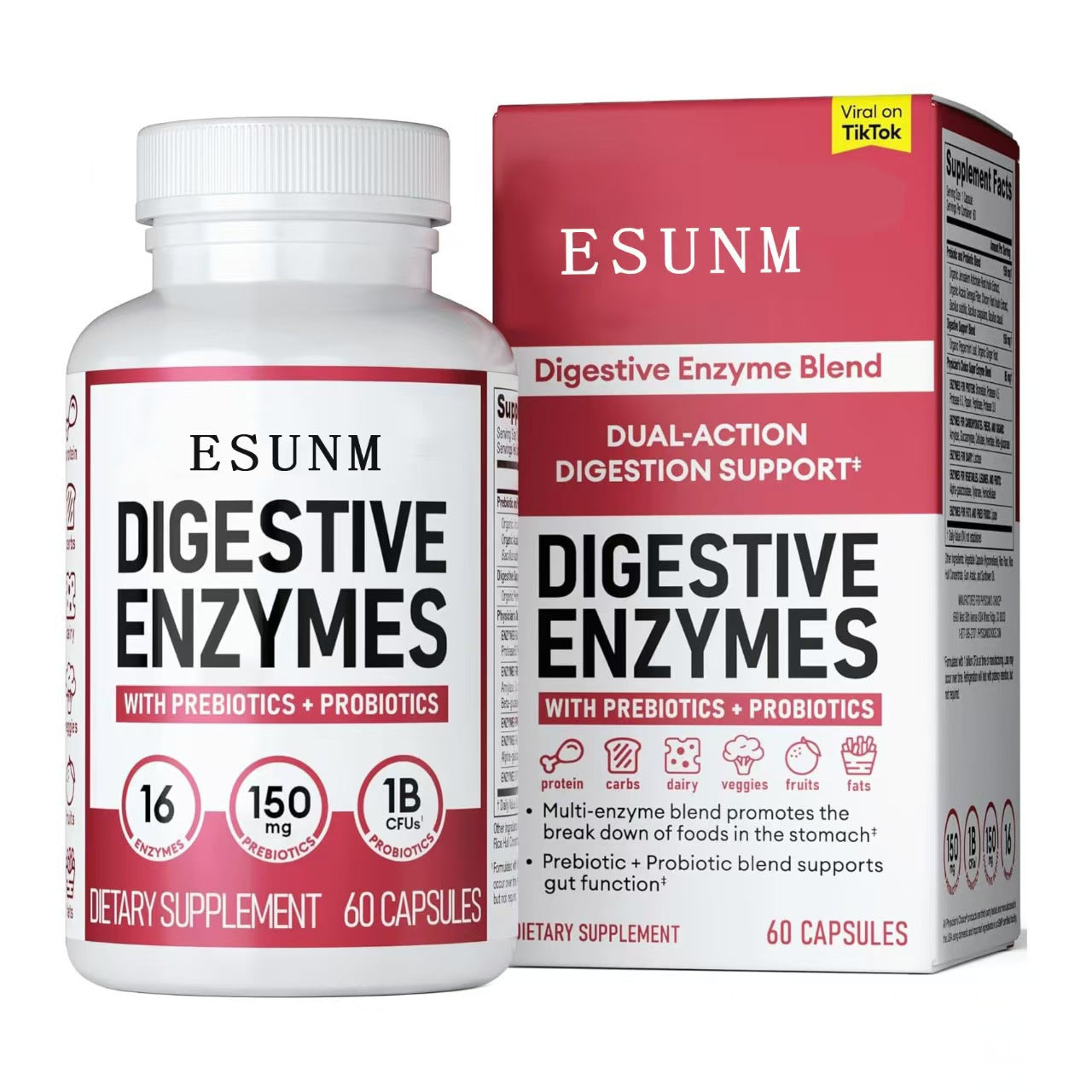 Probiotic Capsules, Digestive Enzyme Capsules