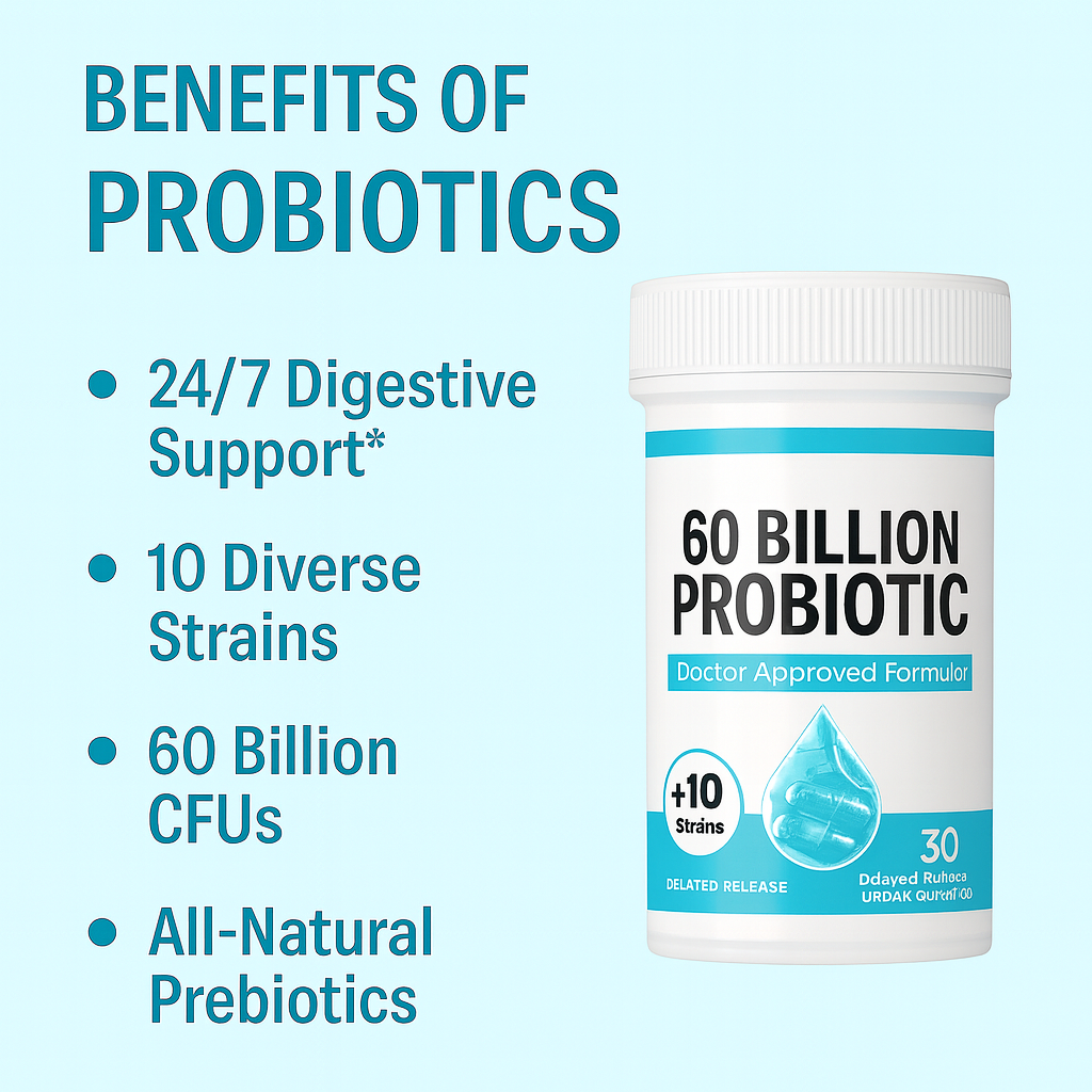 Probiotic Capsules, Digestive Enzyme Capsules