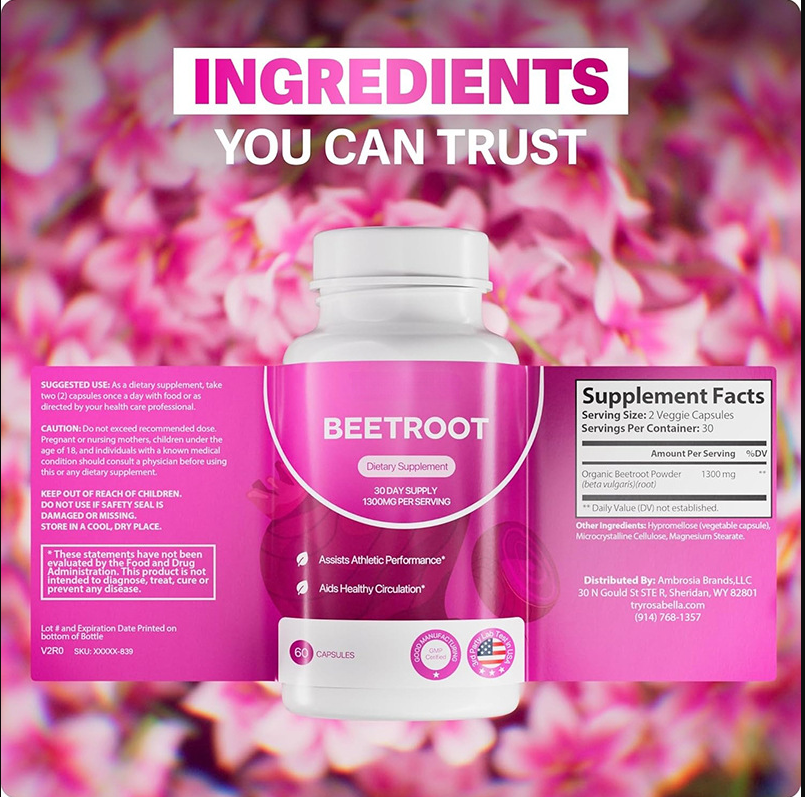Organic Beet Root Capsules