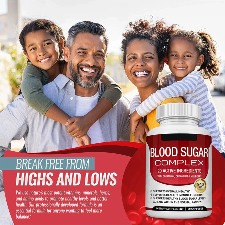 Blood Sugar Complex Supplement- Supports Healthy Blood Sugar Levels