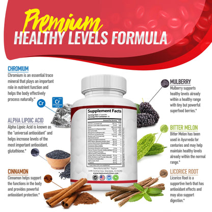 Blood Sugar Complex Supplement- Supports Healthy Blood Sugar Levels
