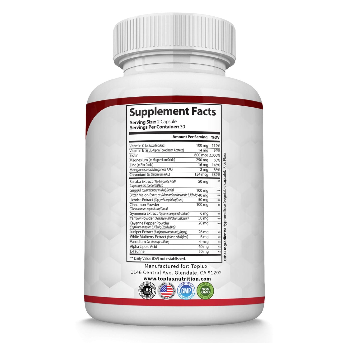 Blood Sugar Complex Supplement- Supports Healthy Blood Sugar Levels