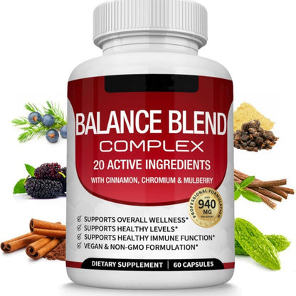 Blood Sugar Complex Supplement- Supports Healthy Blood Sugar Levels
